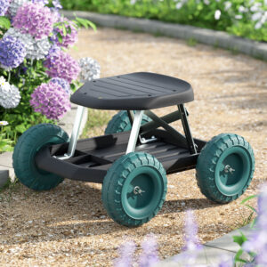 Garden Cart | Outdoor Stool | Steel | Plastic | 200kg Weight Capacity
