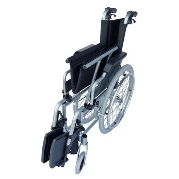 Light Foldable Manual Wheelchair with Attendant Brakes and adjustable leg rest-Premium-Carer-Wheelchair - Image 2