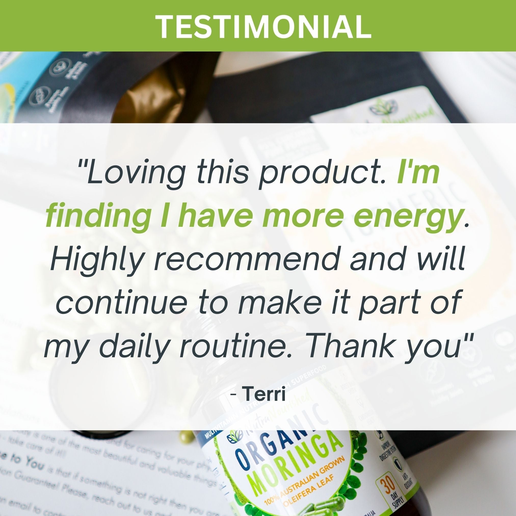 VALUE BUNDLE: Organic Pure Moringa Leaf Capsules - Australian Grown - 2 x 60 Vegan Capsules (2 Months Supply) - Image 3