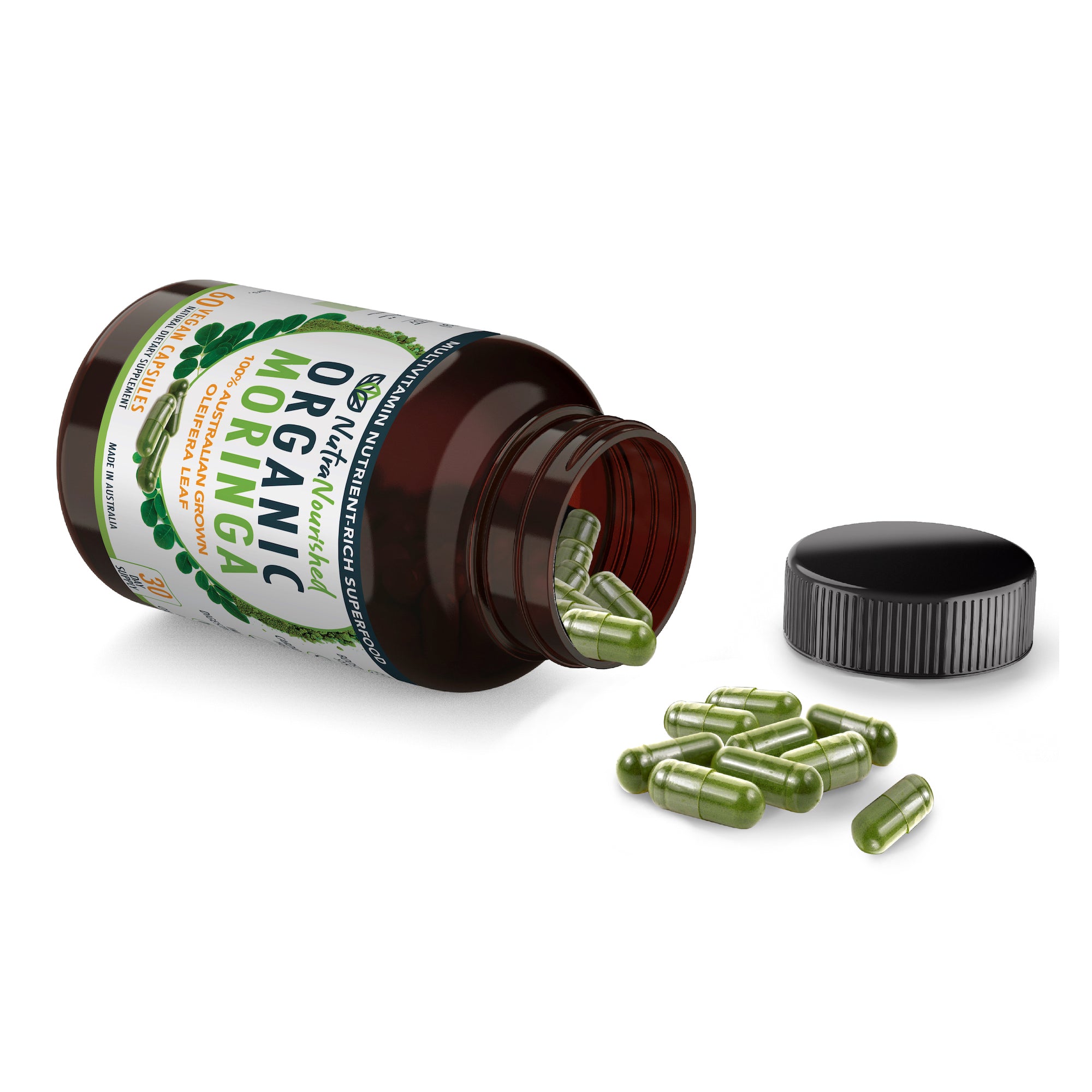VALUE BUNDLE: Organic Pure Moringa Leaf Capsules - Australian Grown - 2 x 60 Vegan Capsules (2 Months Supply) - Image 7
