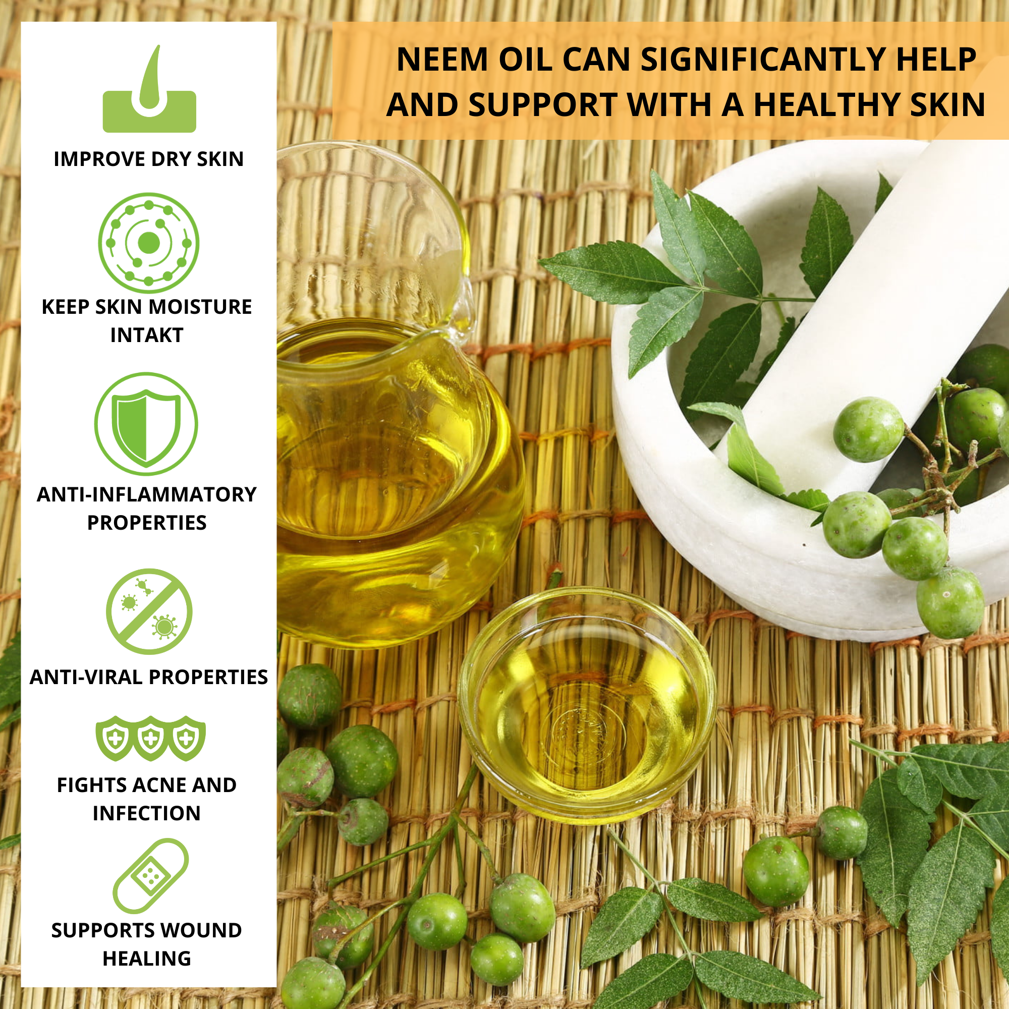 Neem Seed Oil - Organic 50ml - Image 2