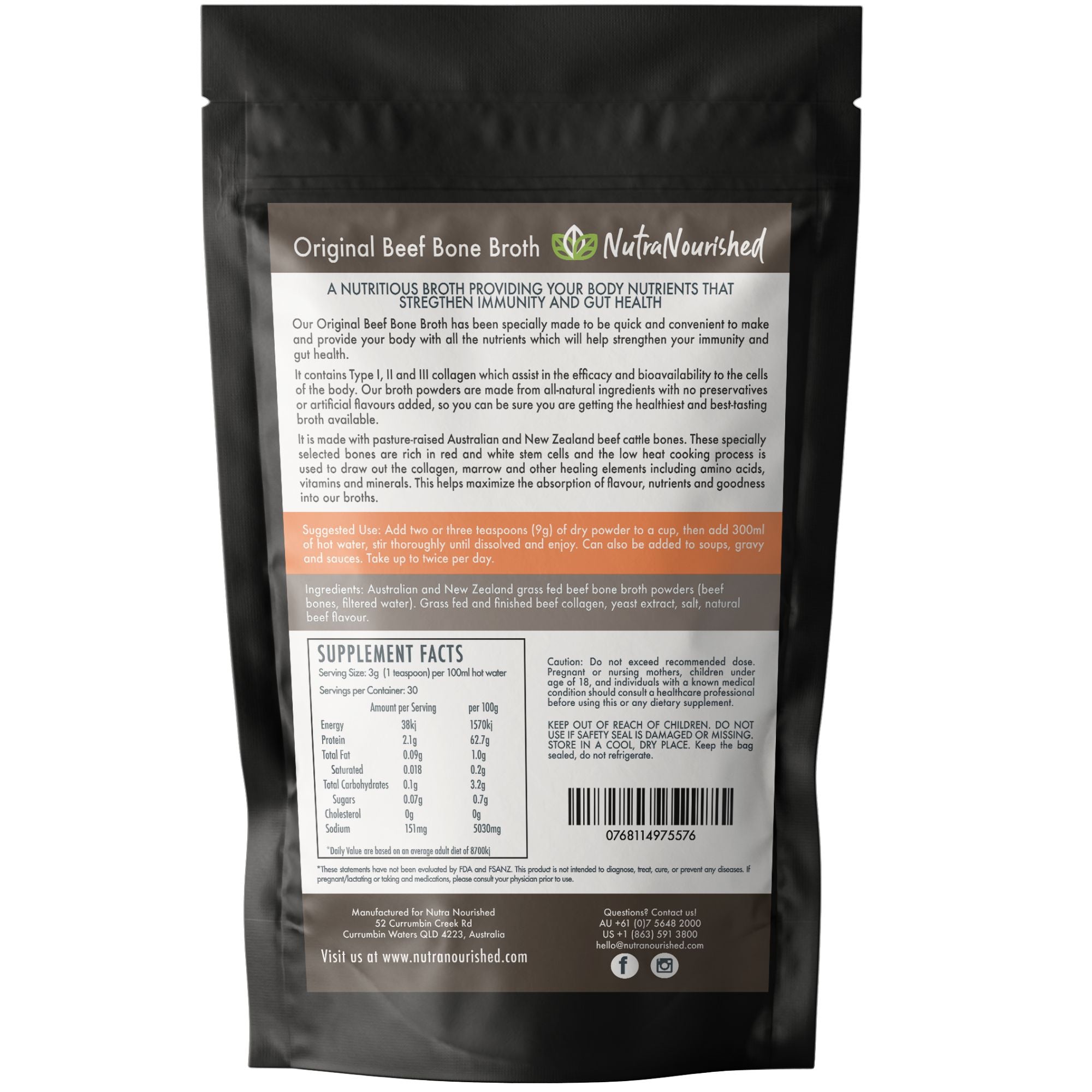Bone Broth Beef - Premium Grass Fed from AU/NZ 90g - Image 5