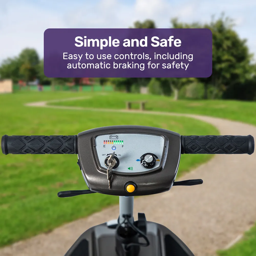 Folding 4 Wheel Electric Mobility Scooter – MobiLiteRIDER/MobiEzyFold - Image 4