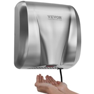 Heavy Duty Commercial Hand Dryer, 1800W Automatic High Speed Stainless Steel Warm Wind Hand Blower